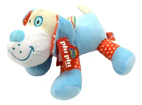 Perro De Peluche Con Sonajero Phi Phi Toys - Varios - Colores