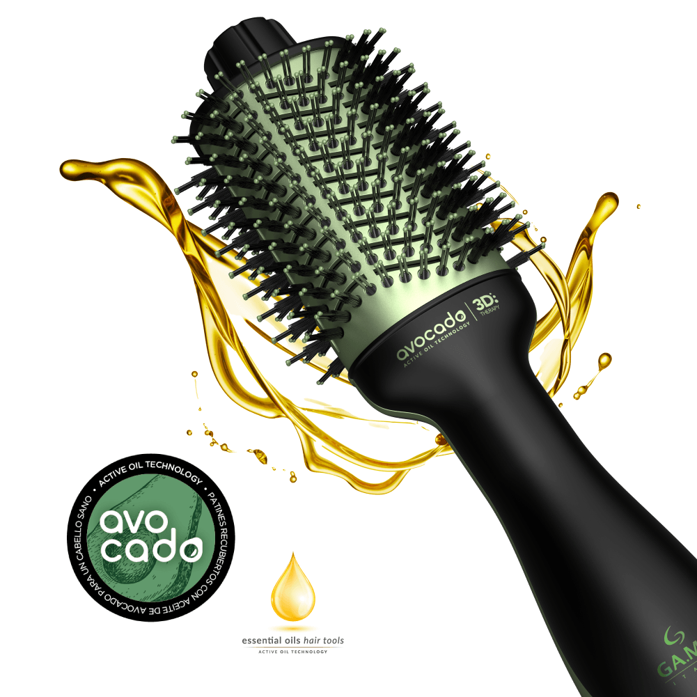 Cepillo Secador Modelador Gama Avocado Power Brush 3d