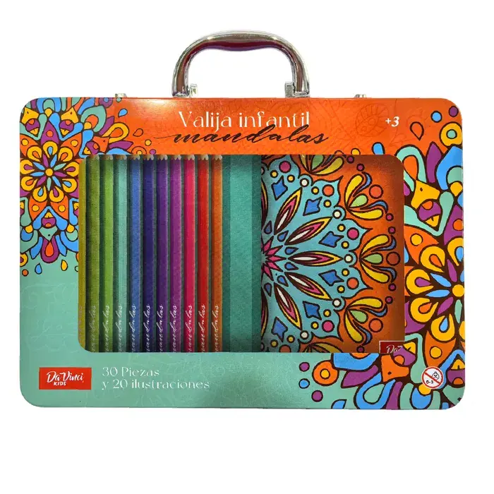 Valija Infantil Davinci De Metal Mandalas