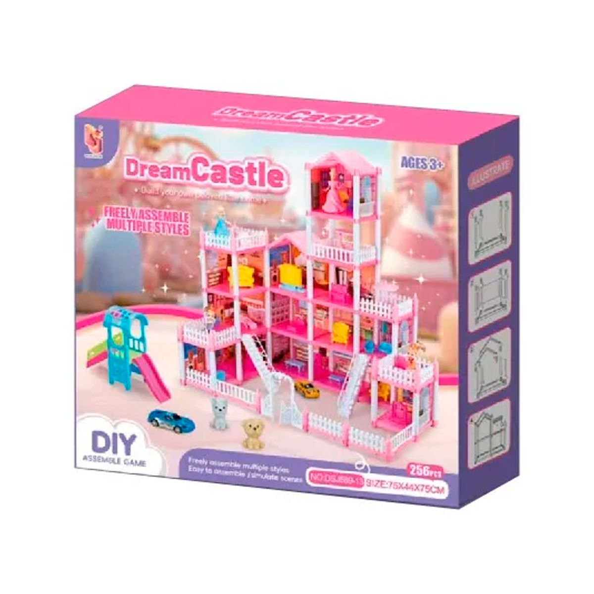 Castillo Dream Castle Princesas Casa 224 Piezas Armable Rosa