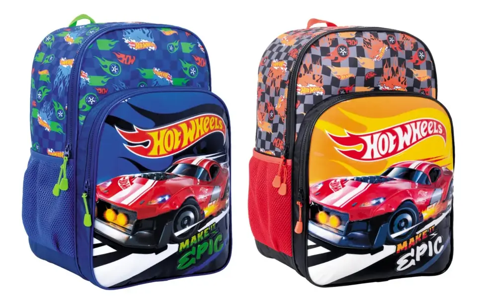 Mochila Escolar 75132 Hot Wheels Espalda 16 Epic Line