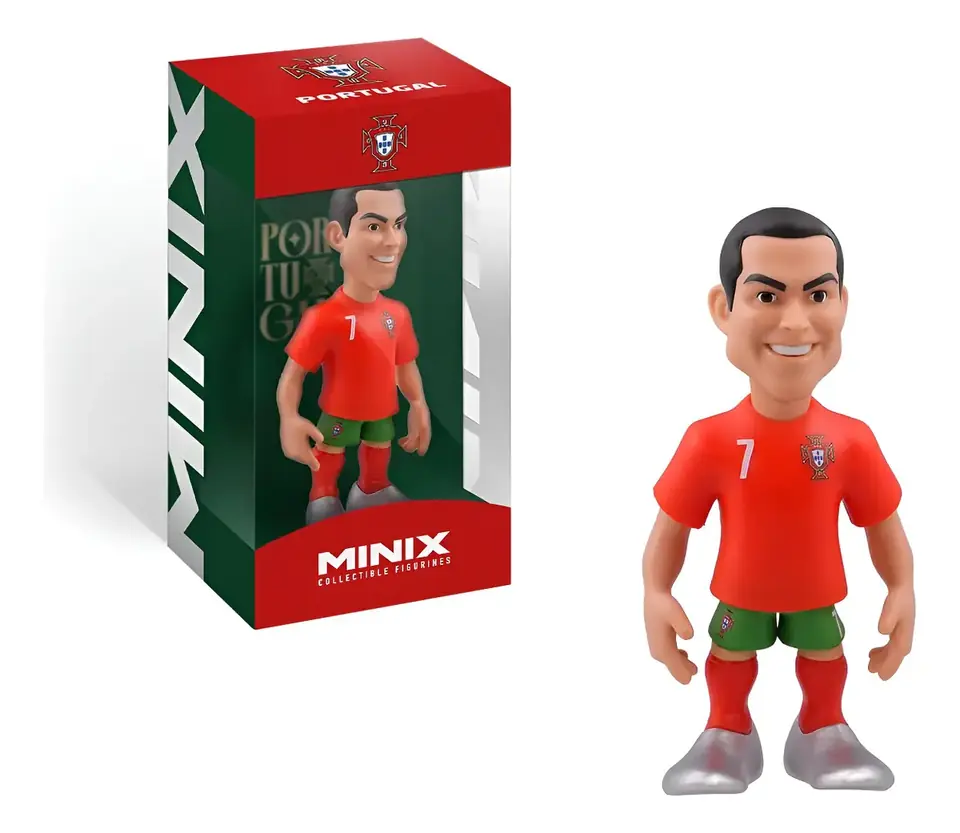 Figura Minix Cristiano Ronaldo Portugal Futbol Coleccionable
