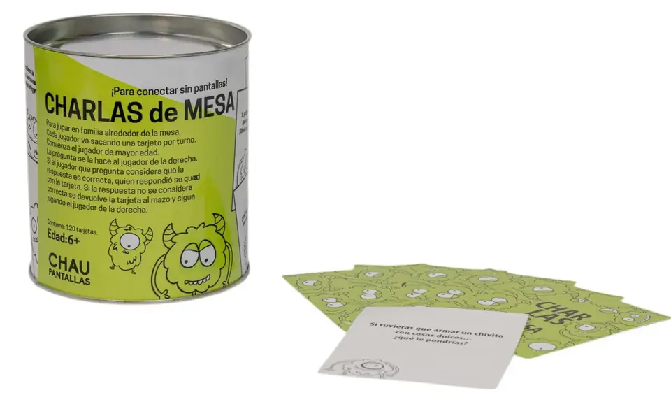 Juego Charlas De Mesa +6 Años Con 120 Tarjetas