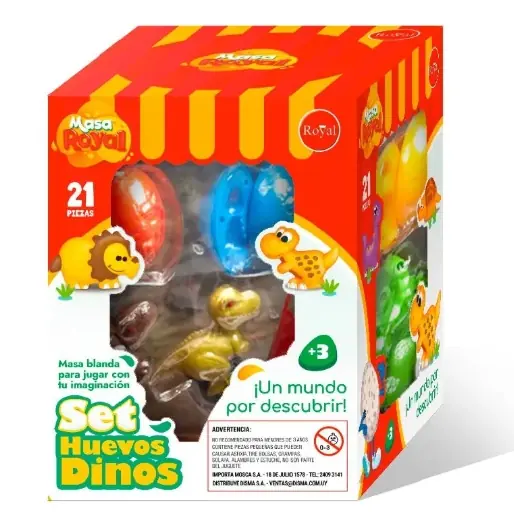 Set Masas Huevos Dino Royal