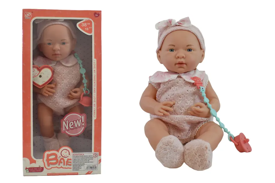 Bebé realista con sonidos 38cm