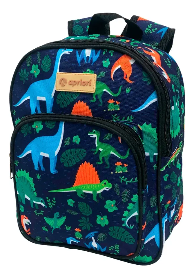 Mochila Infantil Dinosaurios Apriori Verde Dinosaurio