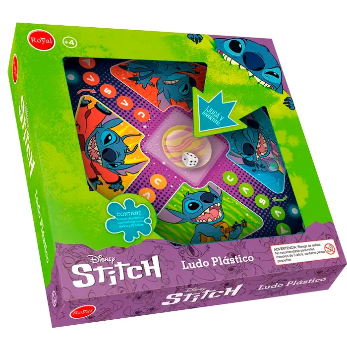 Juego Ludo Plástico Stitch Royal