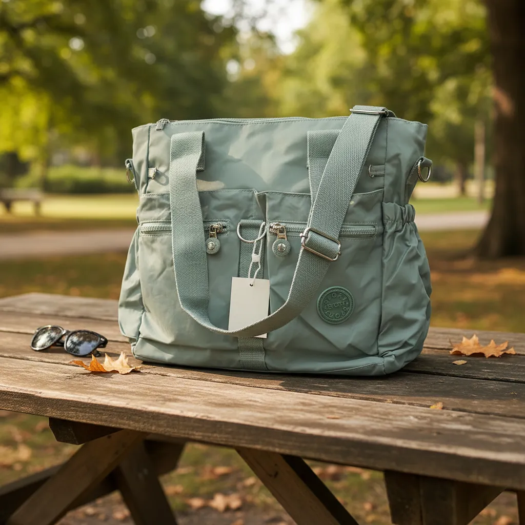 Bolso Cartera Al Hombro Para Dama 35x28x14cm. Verde