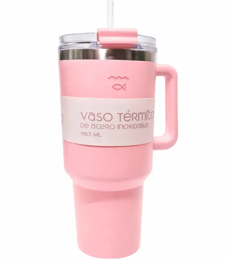 Vaso Térmico Río 1183Ml Rosa Pastel