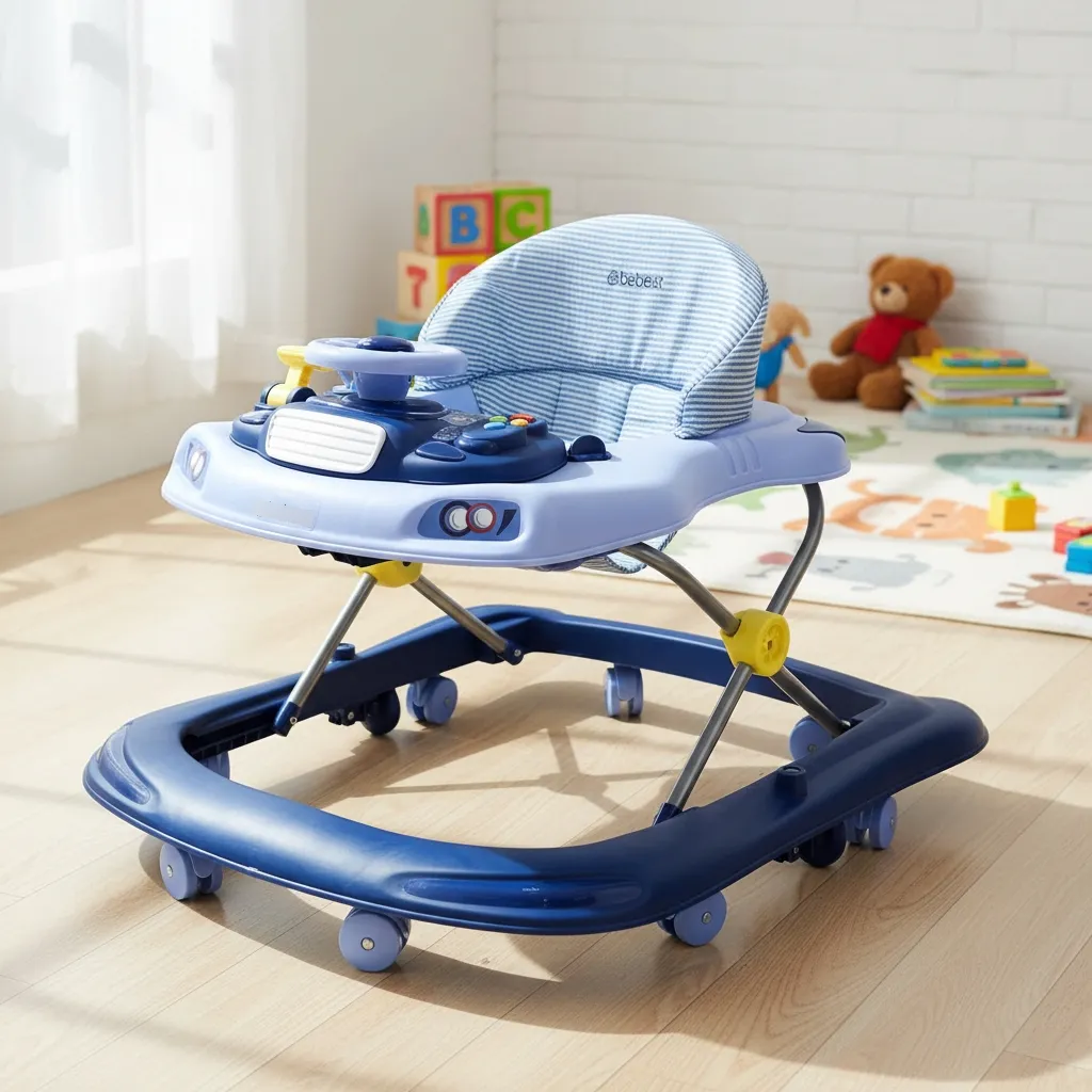 Andador Runner Bebesit 8 Ruedas Asiento Reforzado Plegable