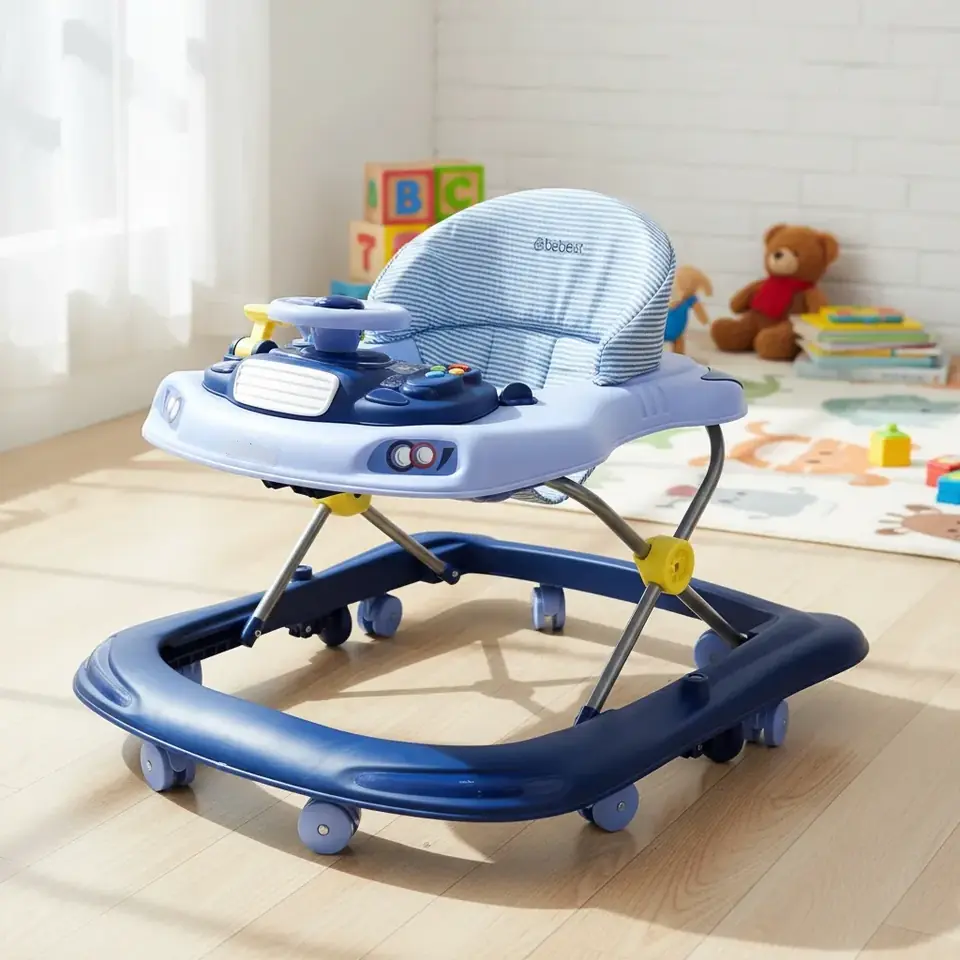 Andador Runner Bebesit 8 Ruedas Asiento Reforzado Plegable