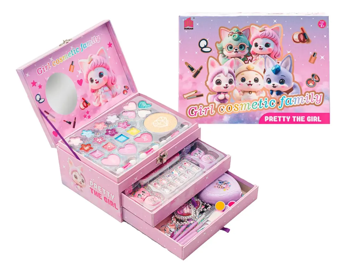 Set De Belleza Premium Con Cajones Y Broche Maquillaje