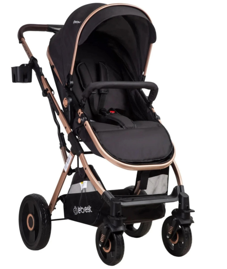 Coche VOX Gold Ruedas todo Terreno y Asiento 2 en 1 con Moises BEBESIT