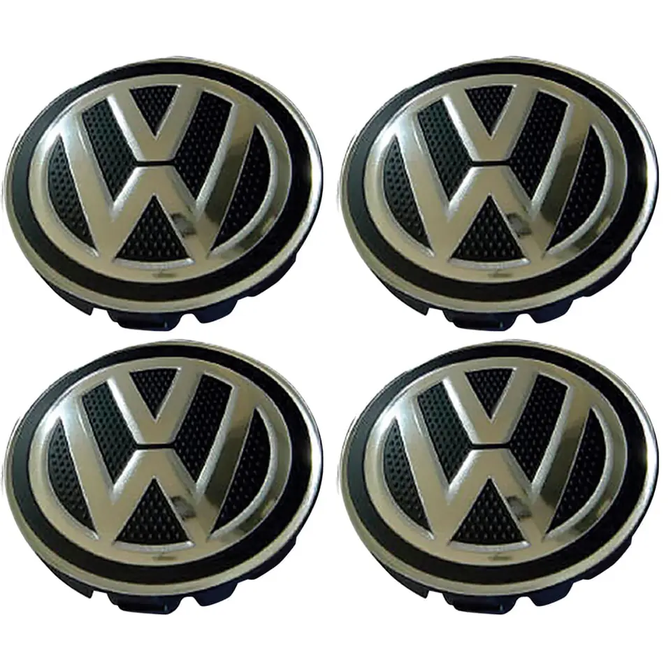 Juego 4 Centros Para Llanta Original VW 55mm