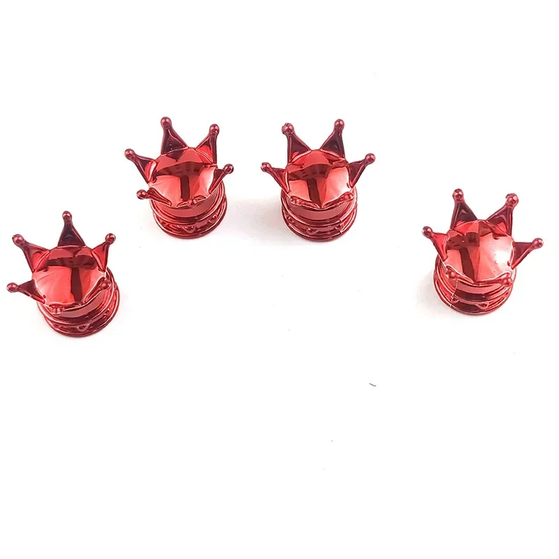Juego Tapas de Válvula Corona Rojo