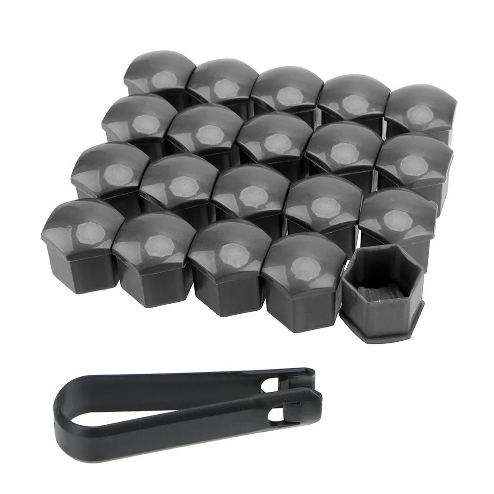 Juego 20 Capas Para Tornillo de Rueda 17mm Gris
