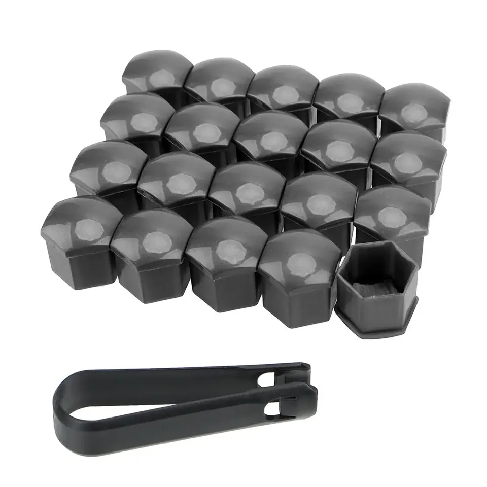 Juego 20 Capas Para Tornillo de Rueda 17mm Gris