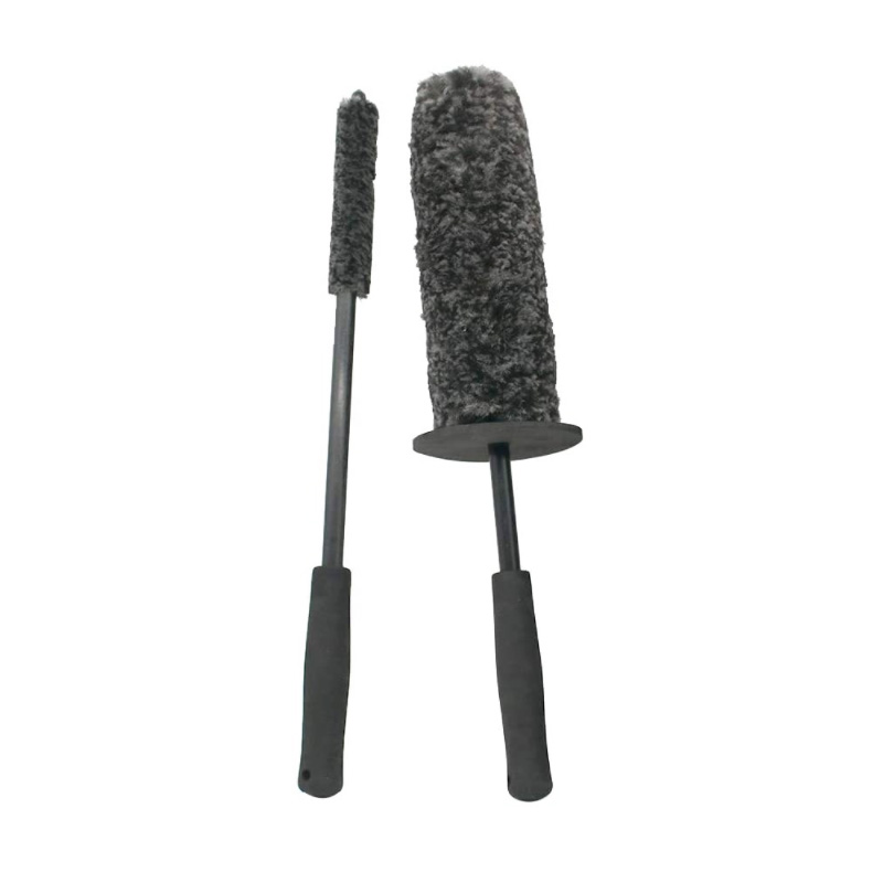 Par de Cepillos para Limpieza de Llantas Microfibra