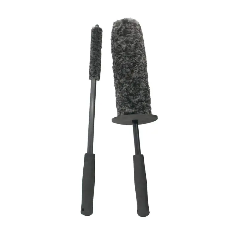 Par de Cepillos para Limpieza de Llantas Microfibra