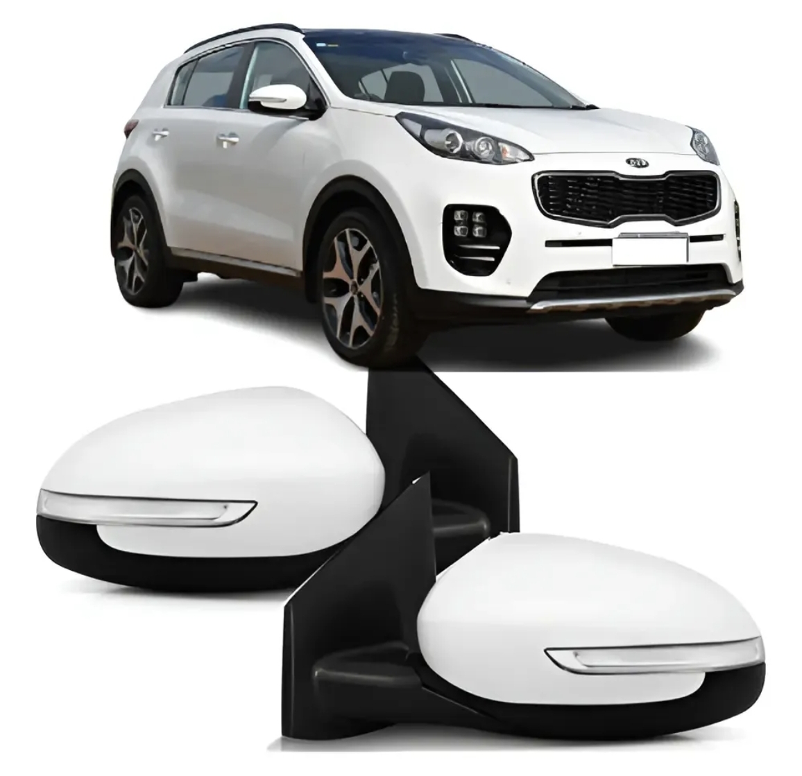 Espejo Retrovisor Completo Kia Sportage 2018 a 2021