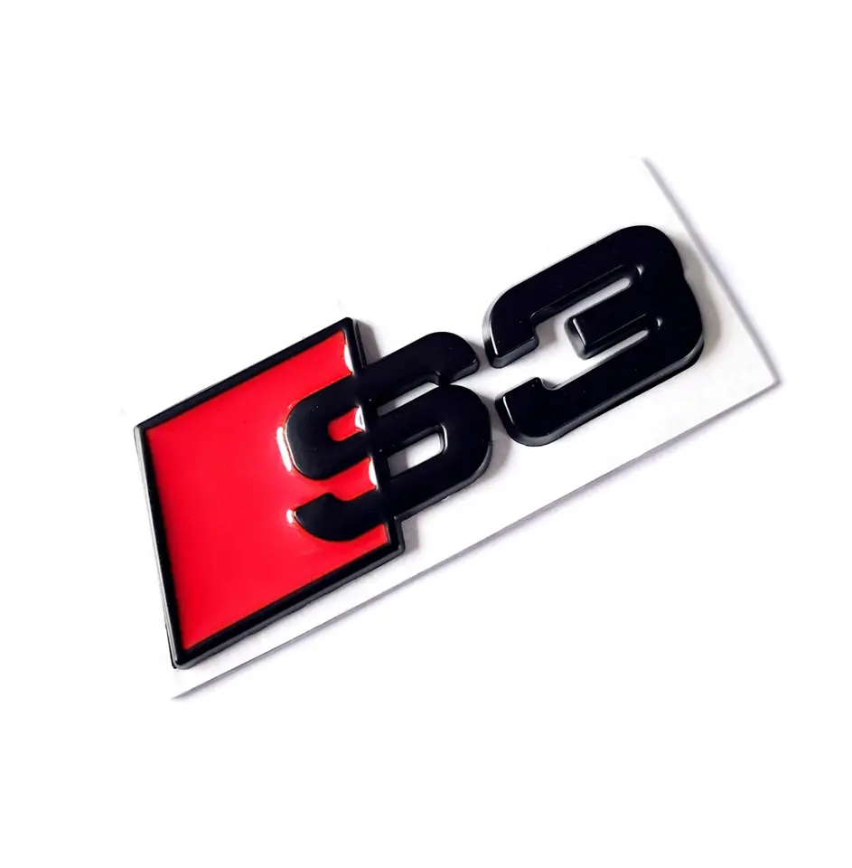 Emblema S3 para Audi Negro Mate