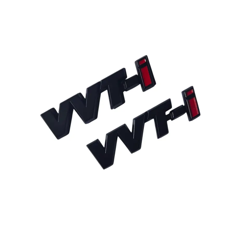 Par Emblemas Vvti Toyota Corolla Hilux Mate Black