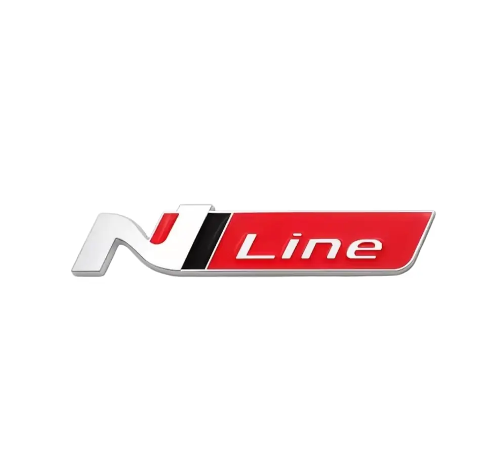 Emblema N Line para Hyundai Cromado