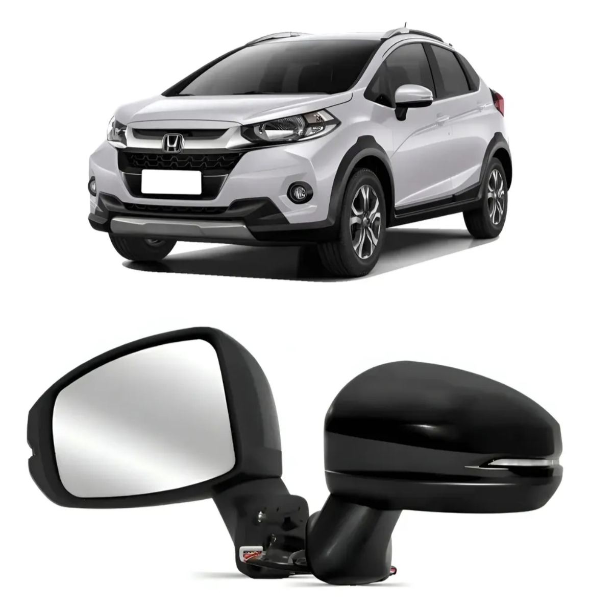 Espejo Retrovisor Completo Honda Fit 2015 a 2020