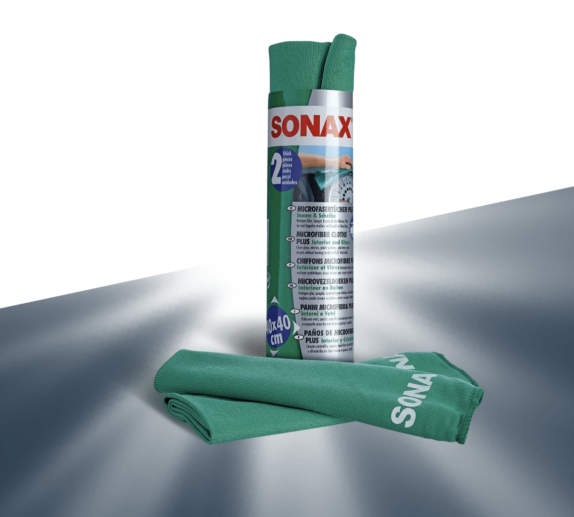 Paño Microfibra Vidrios e Interiores Sonax x2