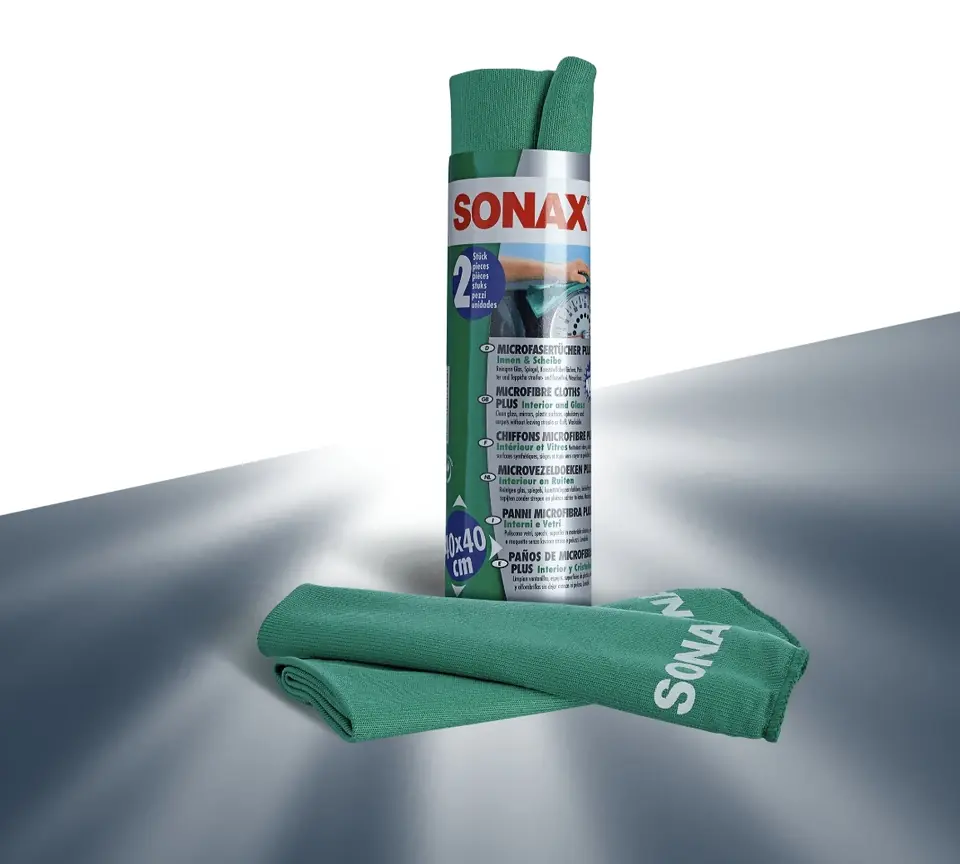 Paño Microfibra Vidrios e Interiores Sonax x2