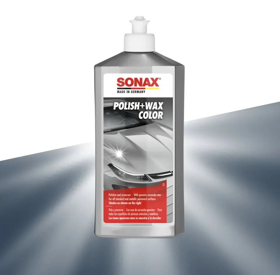 Cera Polish + Wax Color p/ Autos Grises Sonax 500ml