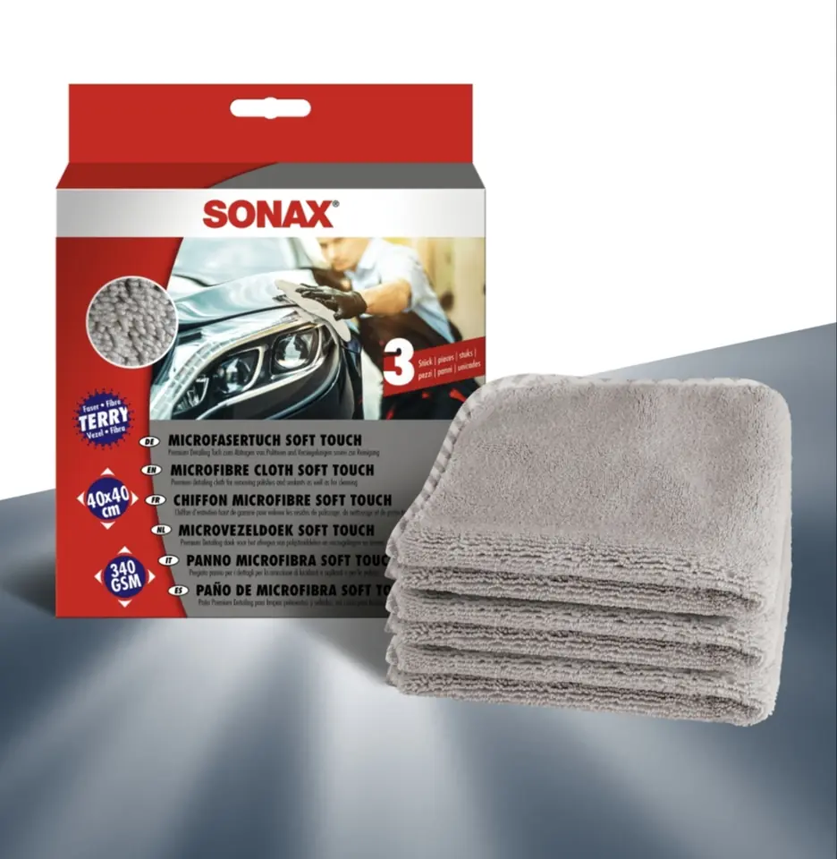 Paño Microfibra Plus Suave x3 Sonax