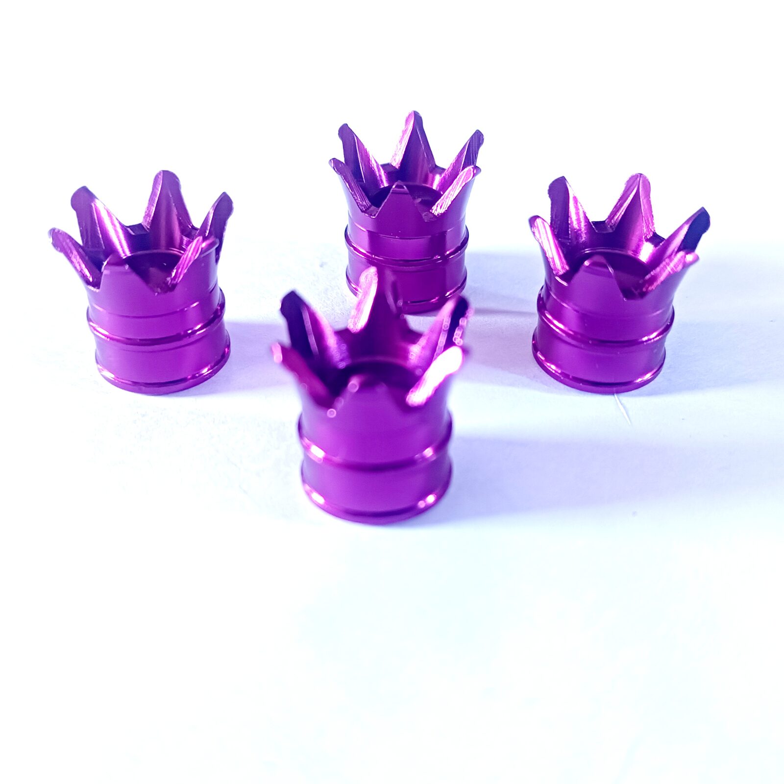 Juego Tapas de Válvula Corona Violeta