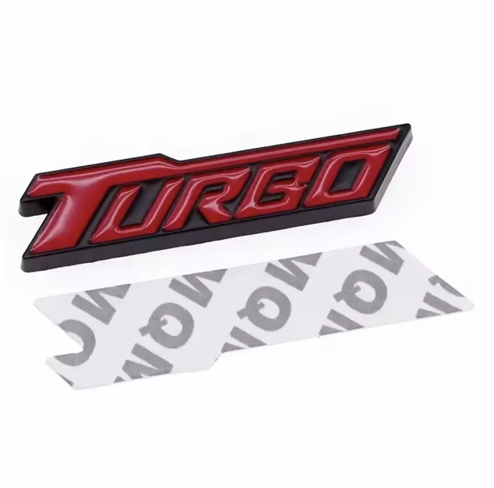 Emblema Turbo para GM Cruze Equinox Tracker Negro