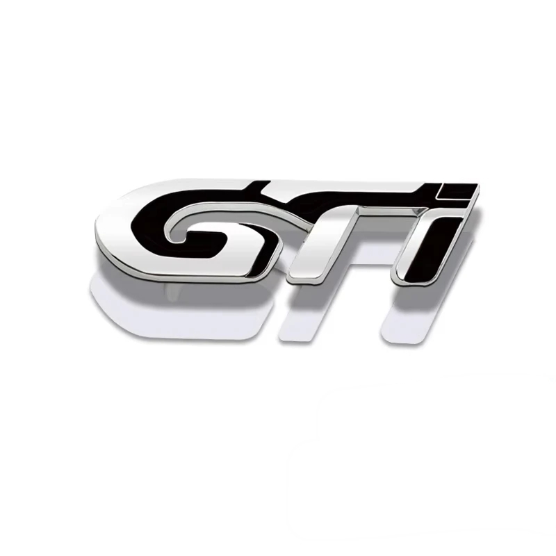 Emblema GTI Para Peugeot Cromo / Negro