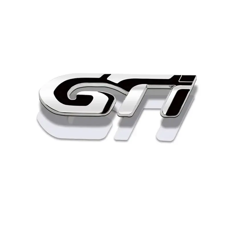 Emblema GTI Para Peugeot Cromo / Negro