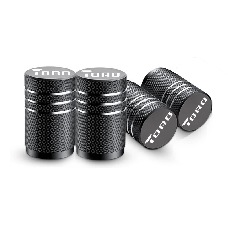 Juego 4 Tapas de Válvula Fiat Toro Negras