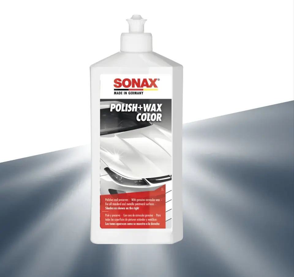 Cera Polish + Wax Color p/ Autos Blancos Sonax 500ml