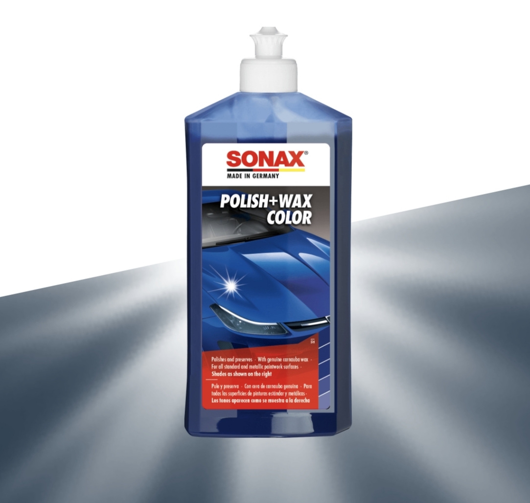 Cera Polish + Wax Color p/ Autos Azules Sonax 500ml