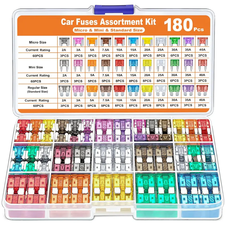 Caja con 180 Fusibles Surtidos