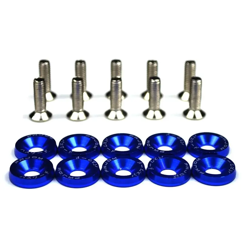 Kit 10 tornillos con Arandela Azul