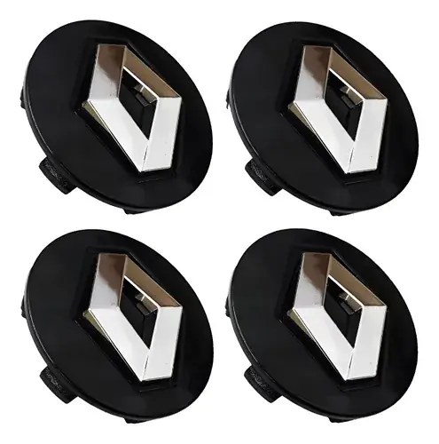 Juego 4 Centros Para Llanta Original Renault 55mm negros