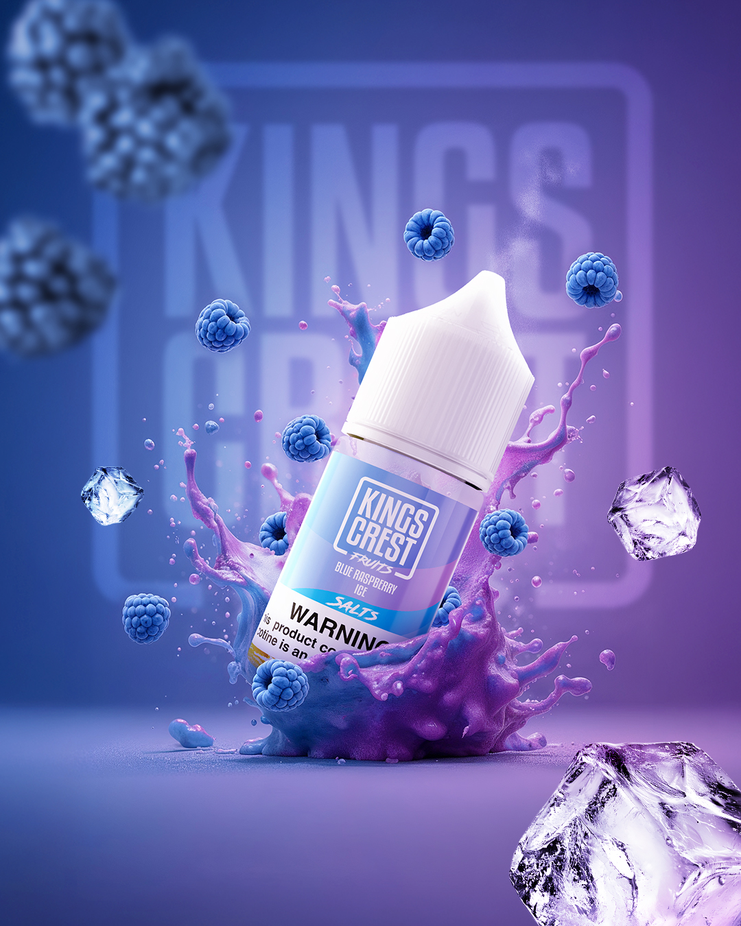 KINGS CREST FRUITS BLUE RASPBERRY ICE 25MG