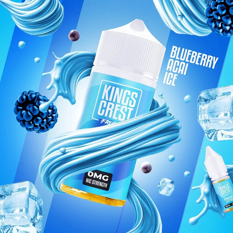KINGS CREST FRUITS BLUEBERRY AÇAÍ 3MG
