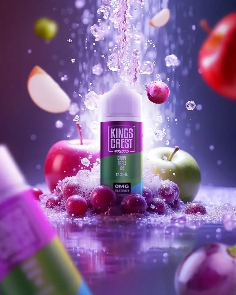 KINGS CREST FRUITS GRAPE APPLE ICE 3MG