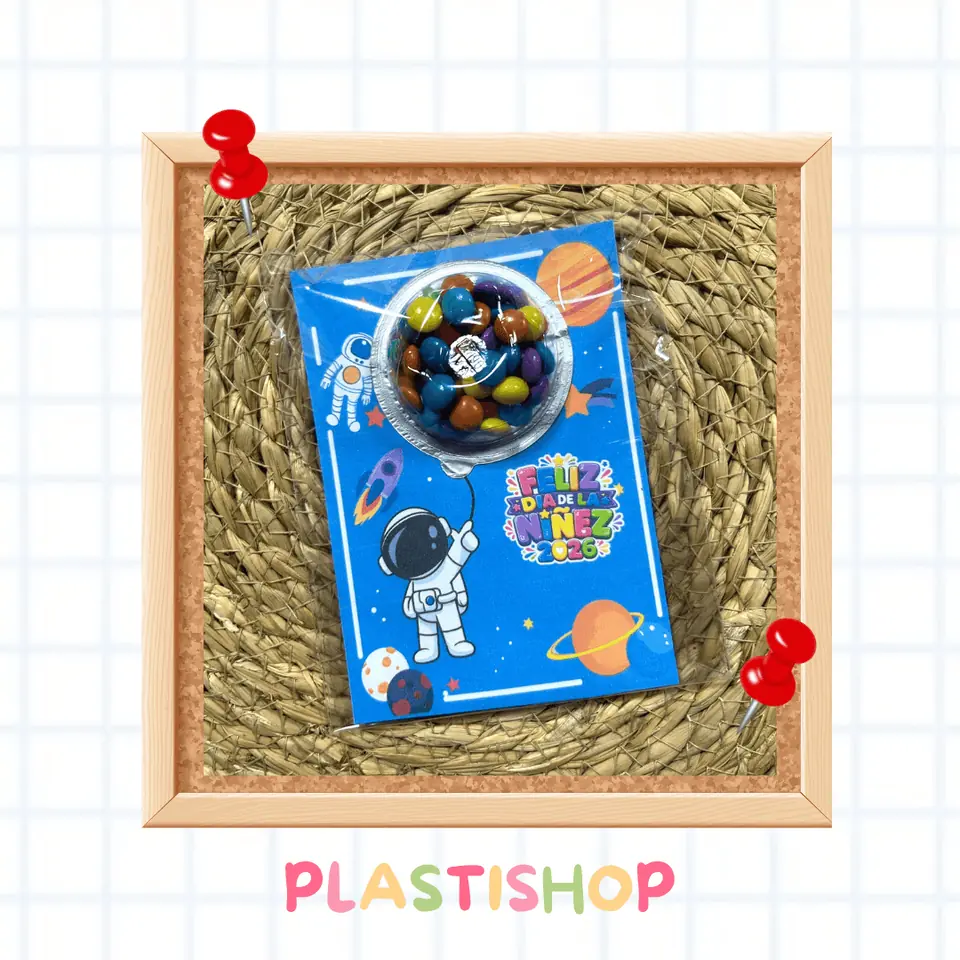 DÍA DE LA NIÑEZ - Tarjeta astronauta + Rocklets