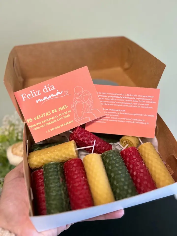 16 velas de miel + 2 de regalo