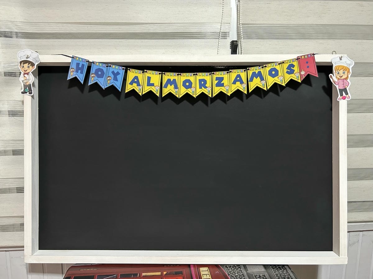 Pizarra de tiza + cartel plastificado de regalo ()