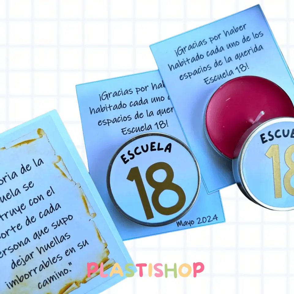Vela en latita + tarjeta