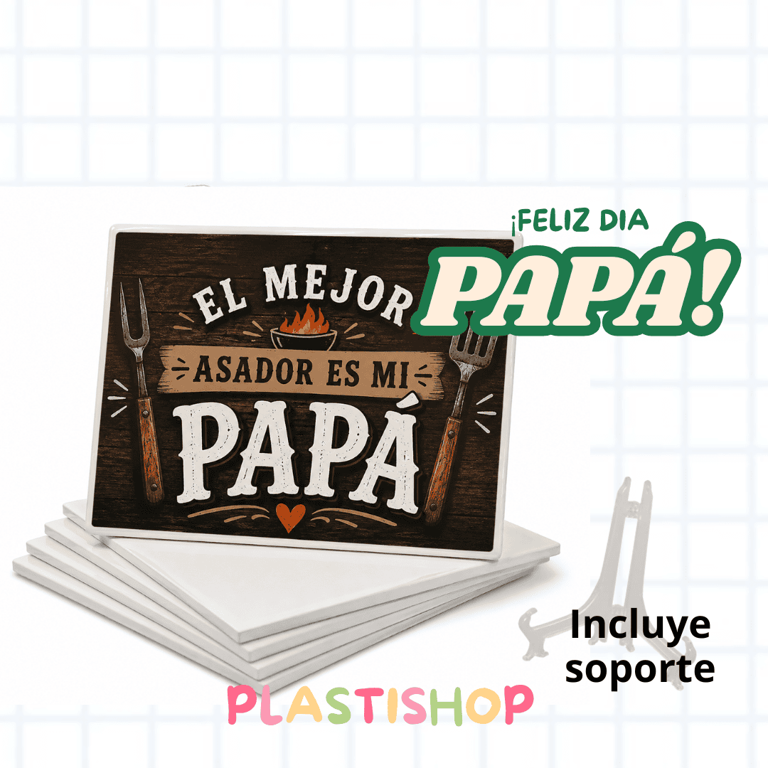 Especial día del padre: Azulejo + pie